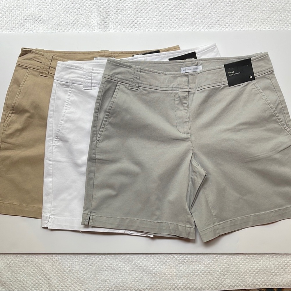 NEW YORK & CO COTTON SHORTS BUNDLE